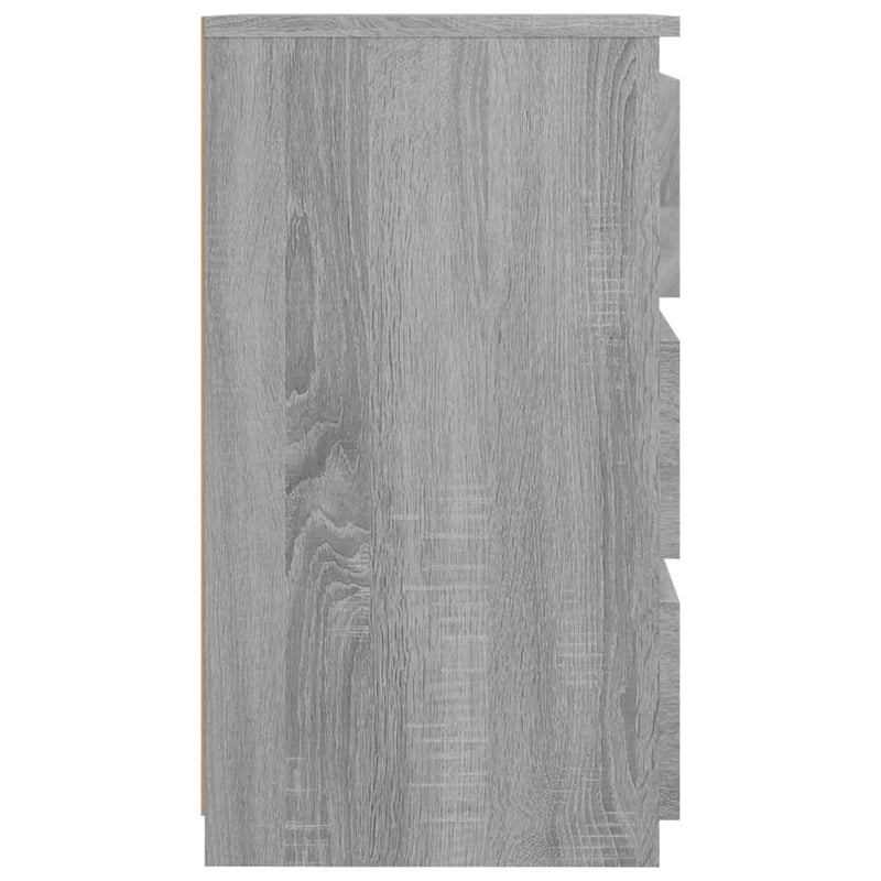 Bed Cabinets 2 pcs  Grey Sonoma 40x35x62.5 cm Engineered Wood