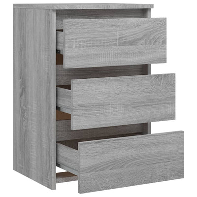 Bed Cabinets 2 pcs  Grey Sonoma 40x35x62.5 cm Engineered Wood
