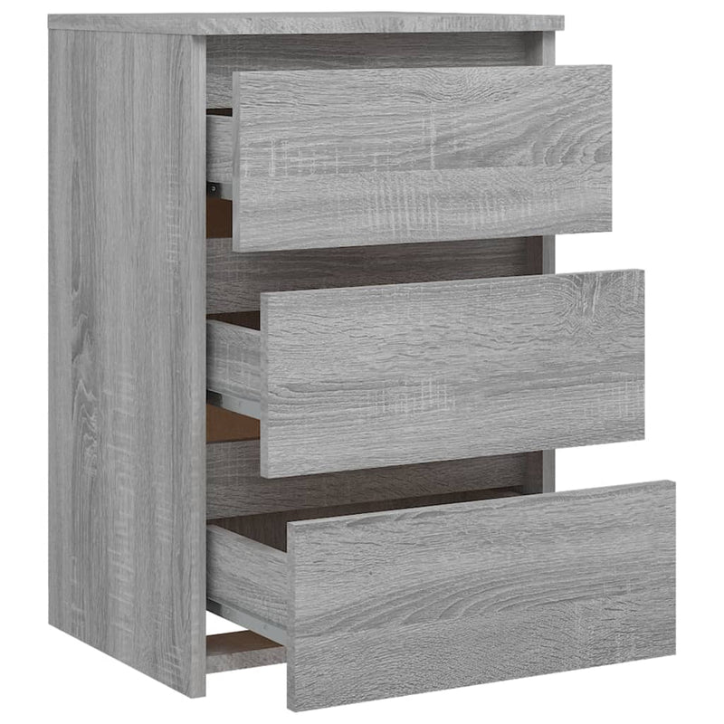 Bed Cabinets 2 pcs  Grey Sonoma 40x35x62.5 cm Engineered Wood