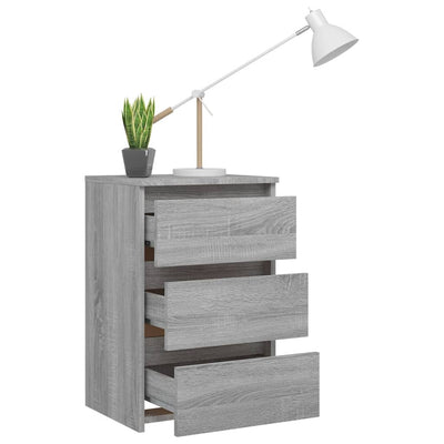 Bed Cabinets 2 pcs  Grey Sonoma 40x35x62.5 cm Engineered Wood