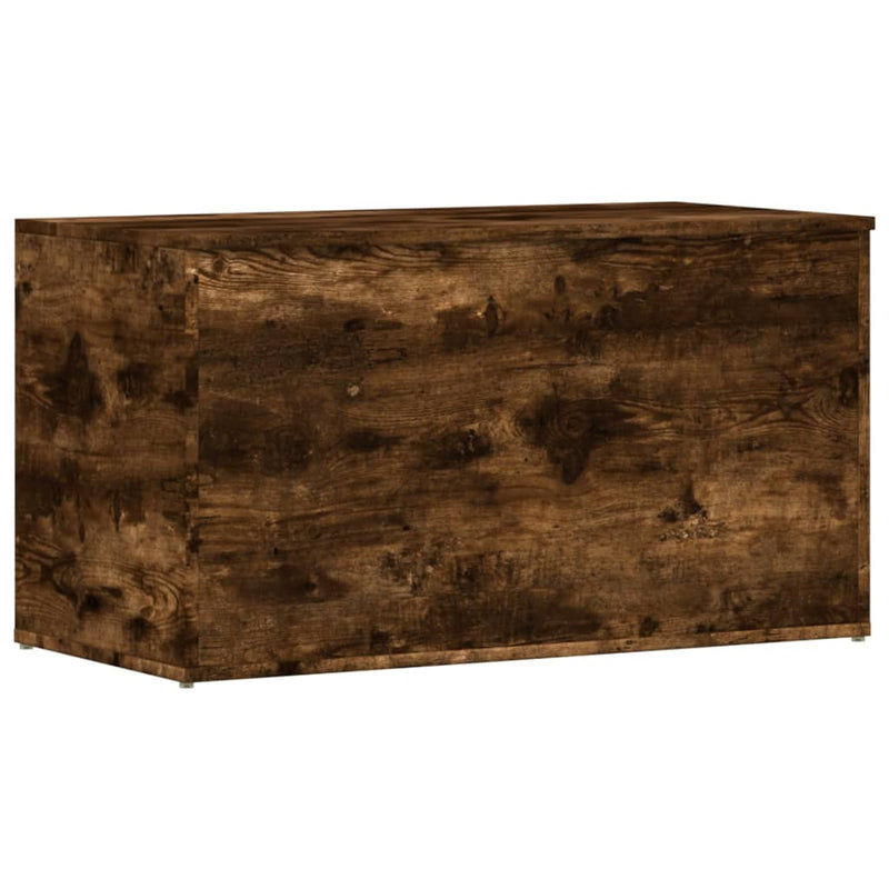 Storage Chest Smoked Oak 84x42x46 cm Engineered Wood