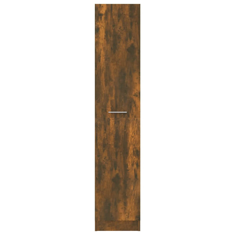 Apothecary Cabinet Smoked Oak 30x42.5x150 cm Engineered Wood