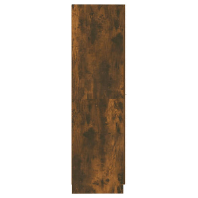 Apothecary Cabinet Smoked Oak 30x42.5x150 cm Engineered Wood