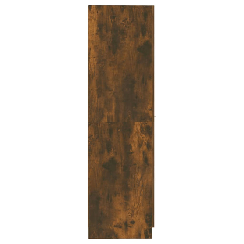 Apothecary Cabinet Smoked Oak 30x42.5x150 cm Engineered Wood