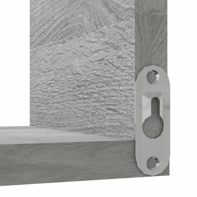 Wall Corner Shelves 2 pcs Grey Sonoma 40x40x50 cm Engineered Wood