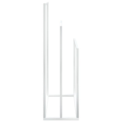 Freestanding Towel Rack White 48x24x79 cm Iron