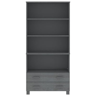 Highboard "HAMAR" Solid Wood Pine Dark Grey