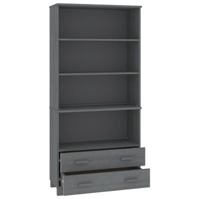 Highboard "HAMAR" Solid Wood Pine Dark Grey