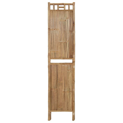 4-Panel Room Divider Bamboo 160x180 cm