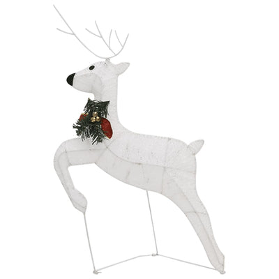 Reindeer & Sleigh Christmas Decoration 100 LEDs Outdoor White