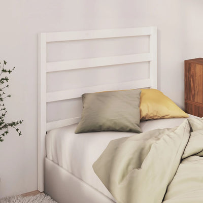 Bed Headboard White 96 cm Solid Wood Pine