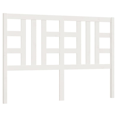 Bed Headboard White 141 cm Solid Wood Pine