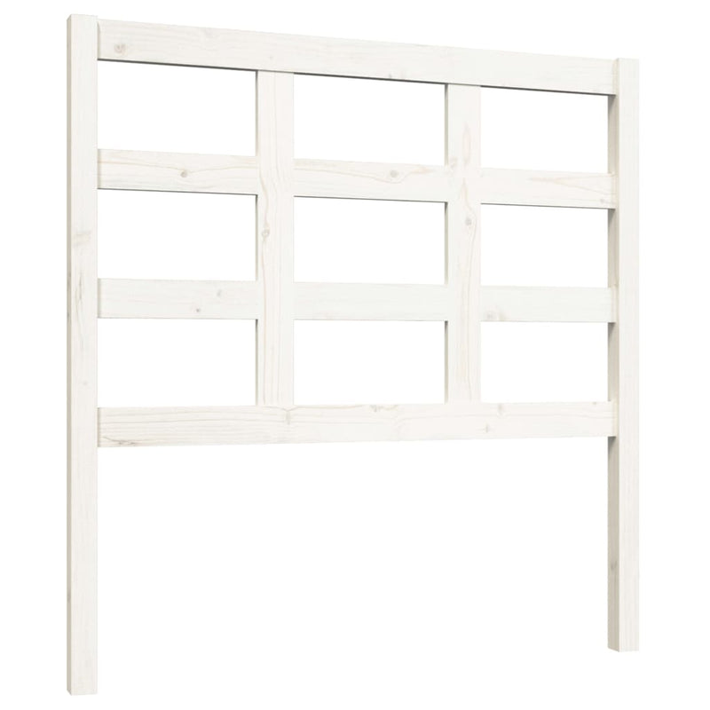 Bed Headboard White 95.5 cm Solid Wood Pine