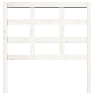 Bed Headboard White 95.5 cm Solid Wood Pine