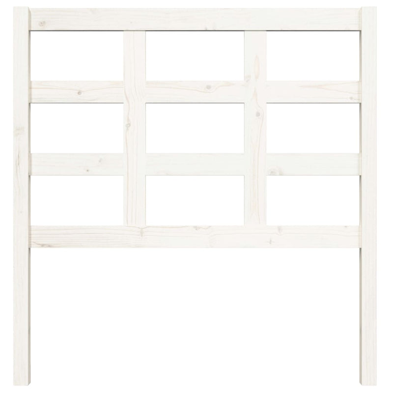 Bed Headboard White 95.5 cm Solid Wood Pine