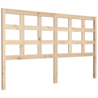 Bed Headboard 156 cm Solid Wood Pine