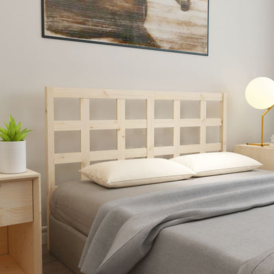 Bed Headboard 156 cm Solid Wood Pine