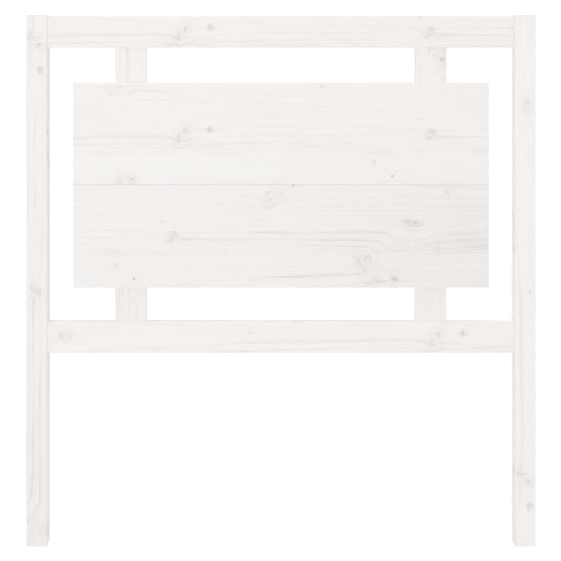 Bed Headboard White 95.5 cm Solid Wood Pine