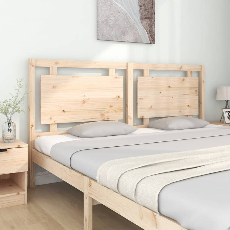 Bed Headboard 185.5 cm Solid Wood Pine