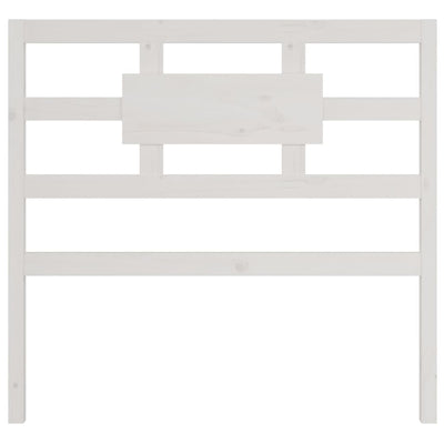 Bed Headboard White 95.5 cm Solid Wood Pine