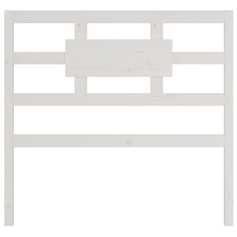 Bed Headboard White 95.5 cm Solid Wood Pine