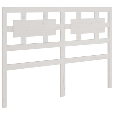 Bed Headboard White 140.5 cm Solid Wood Pine