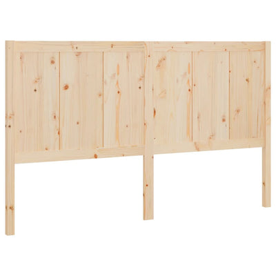 Bed Headboard 155.5 cm Solid Wood Pine