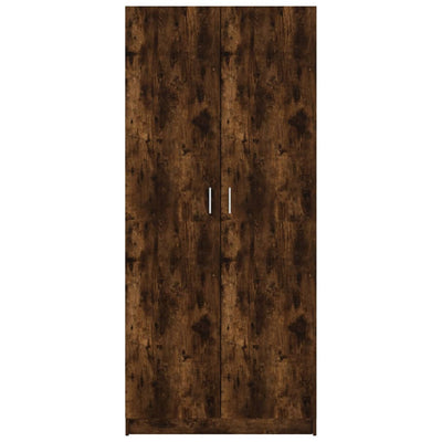 Wardrobe Smoked Oak 80x52x180 cm Engineered Wood