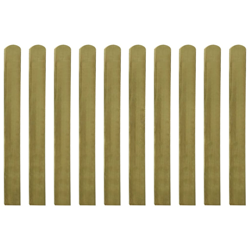 20 pcs Impregnated Fence Slats Wood 100 cm