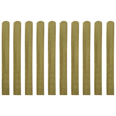 20 pcs Impregnated Fence Slats Wood 100 cm