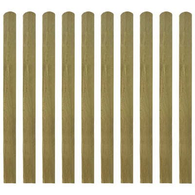 20 pcs Impregnated Fence Slats Wood 120 cm