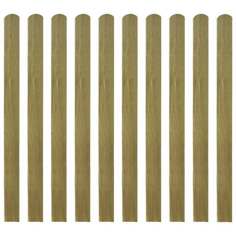 20 pcs Impregnated Fence Slats Wood 120 cm