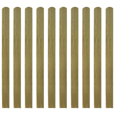 20 pcs Impregnated Fence Slats Wood 120 cm