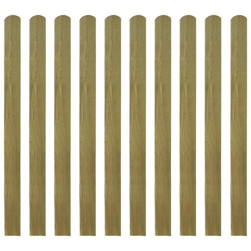 20 pcs Impregnated Fence Slats Wood 120 cm