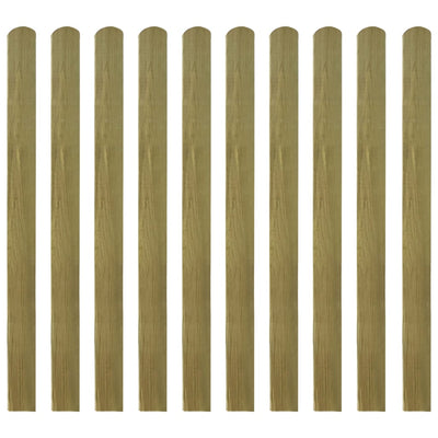 30 pcs Impregnated Fence Slats Wood 120 cm