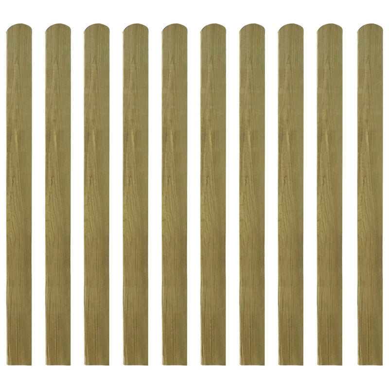 30 pcs Impregnated Fence Slats Wood 120 cm