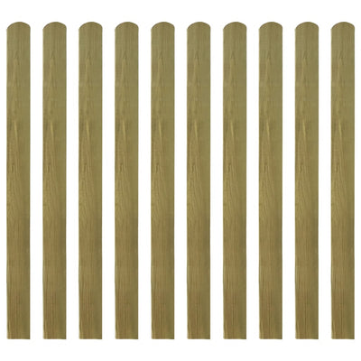 30 pcs Impregnated Fence Slats Wood 120 cm