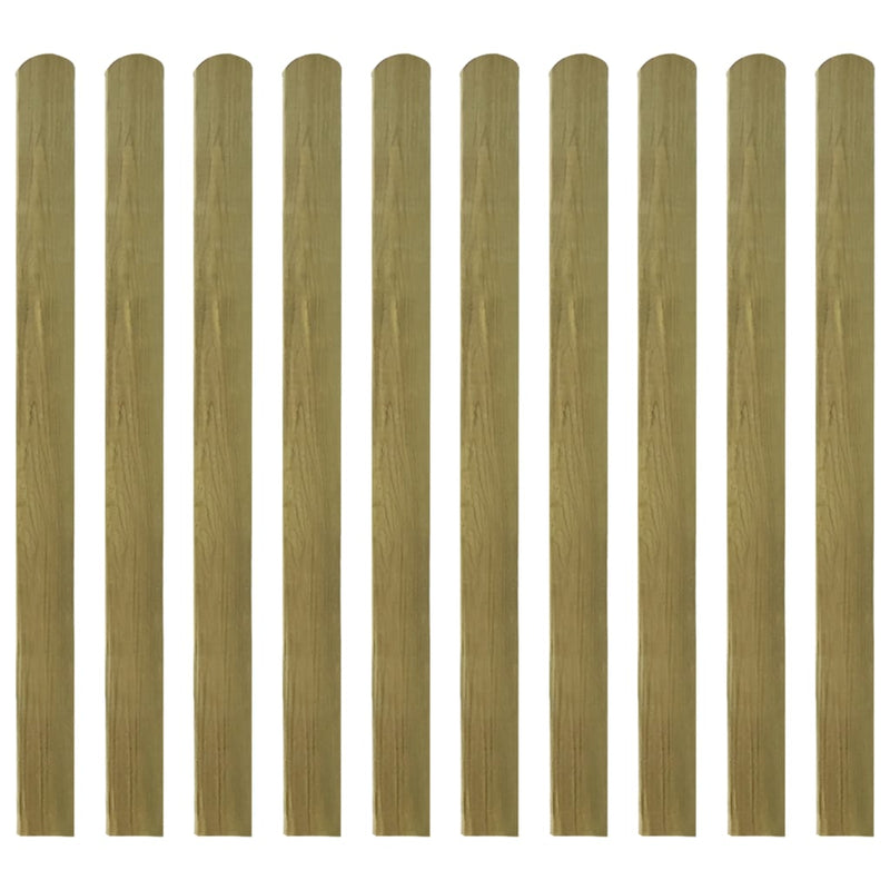 30 pcs Impregnated Fence Slats Wood 120 cm