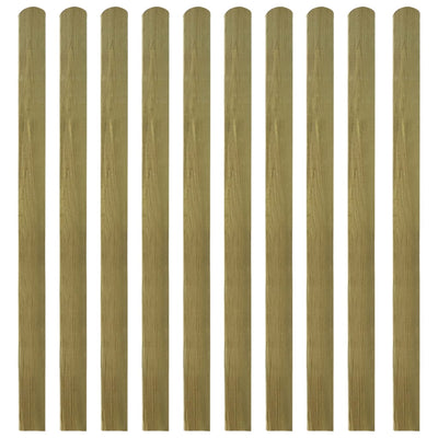 20 pcs Impregnated Fence Slats Wood 140 cm