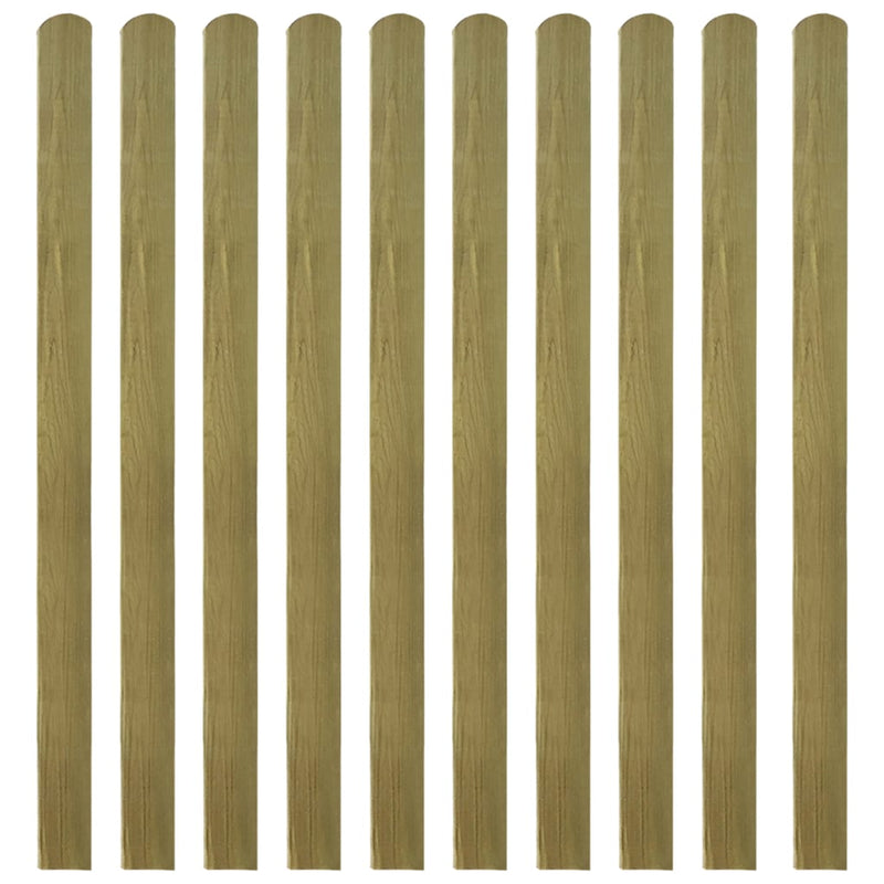 20 pcs Impregnated Fence Slats Wood 140 cm