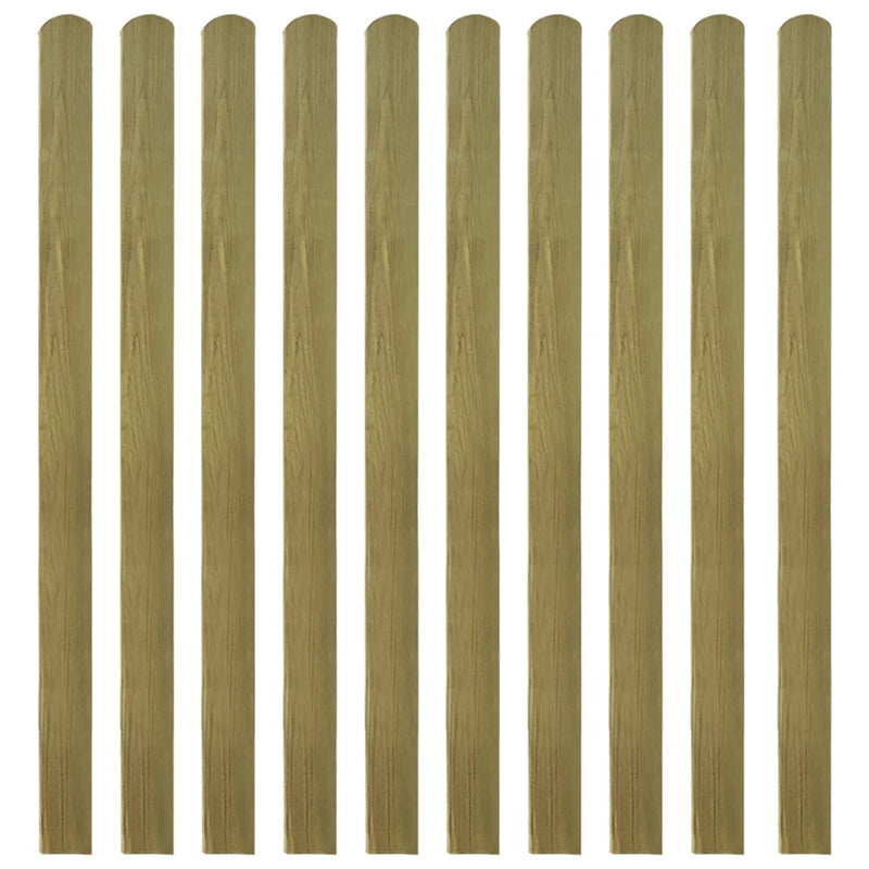 20 pcs Impregnated Fence Slats Wood 140 cm