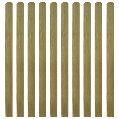 30 pcs Impregnated Fence Slats Wood 140 cm