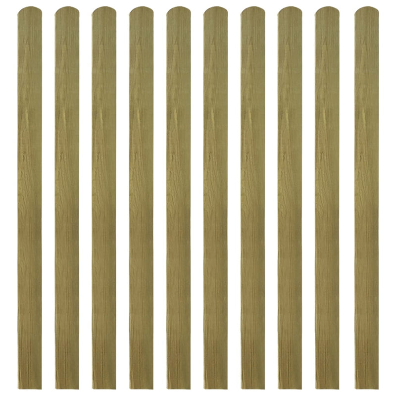 30 pcs Impregnated Fence Slats Wood 140 cm