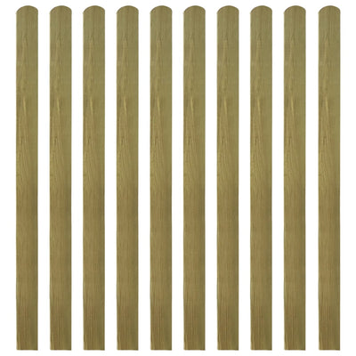 30 pcs Impregnated Fence Slats Wood 140 cm