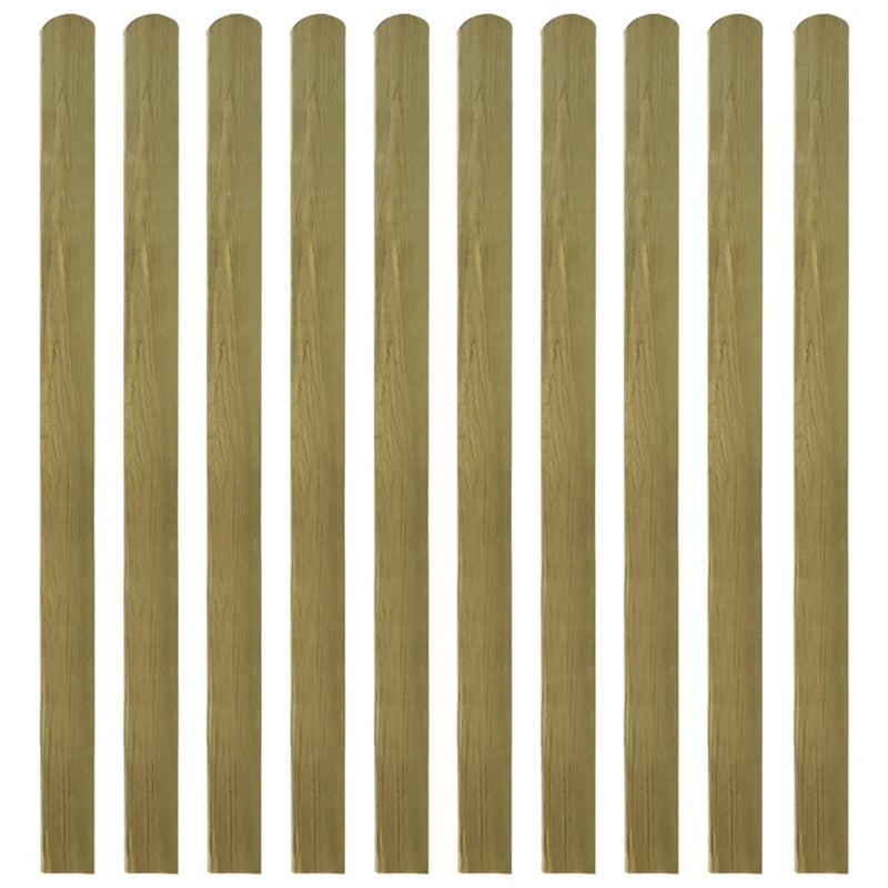 30 pcs Impregnated Fence Slats Wood 140 cm