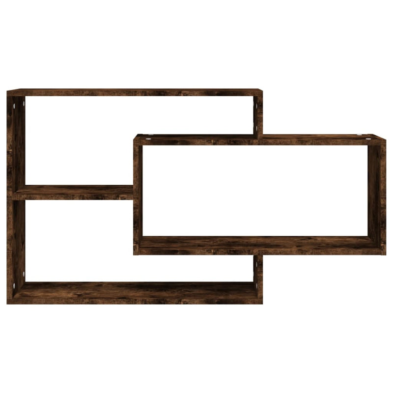 Wall Shelf Smoked Oak 104x20x58.5 cm Engineered Wood