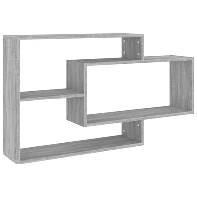 Wall Shelf Grey Sonoma 104x20x58.5 cm Engineered Wood