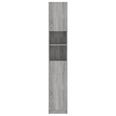 Bathroom Cabinet Grey Sonoma 32x25.5x190 cm Engineered Wood