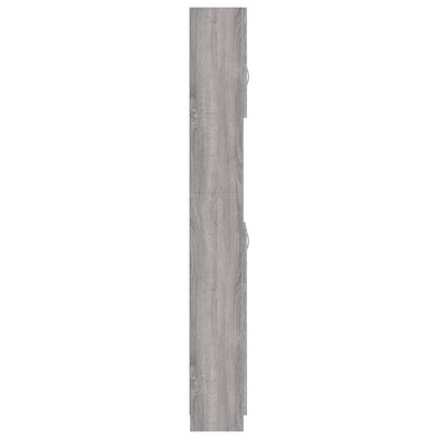 Bathroom Cabinet Grey Sonoma 32x25.5x190 cm Engineered Wood