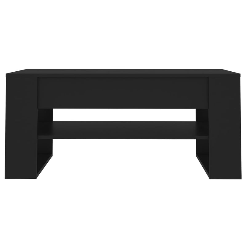 Coffee Table Black 102x55x45 cm Engineered Wood